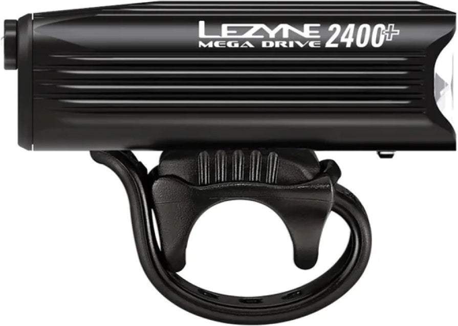 Kit cargado Mega Drive 2400+ Luz delantera 2400 Lúmenes Recargable por USB-C Negra