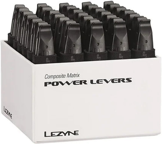 Desmontable de cubierta Lezyne, Power Lever con gancho para radio, Negro, Material compuesto, Caja expositora 30 uds.
