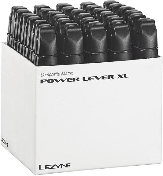 Desmontables de cubierta Lezyne Power Lever XL, negro, material compuesto, caja expositora, 30 uds.