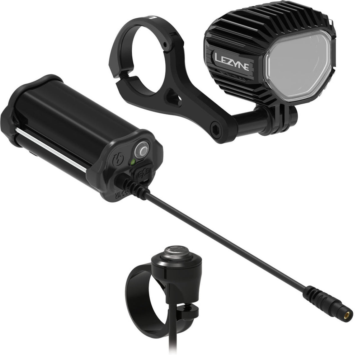 Faro Delantero Lezyne Super Hb Stvzo P1350+ Loaded Kit, Luz Blanca Negro, Y18