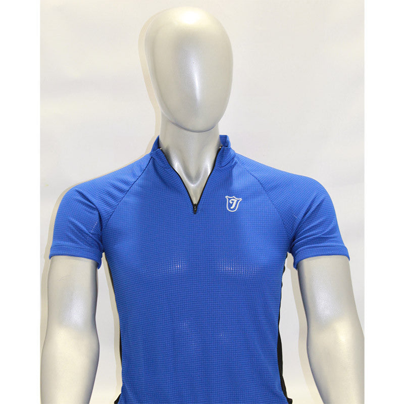Maillot Manga Corta Liso Azul T.s *