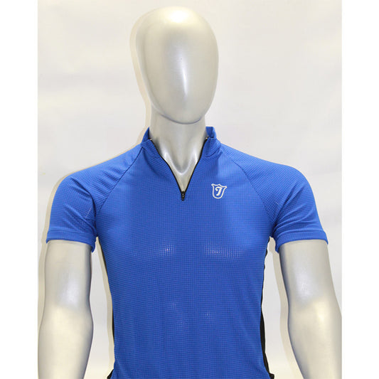 Maillot Manga Corta Liso Azul T.s *