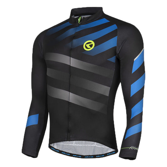 Maillot Manga Larga Kellys Rival Negro-Azul T.m