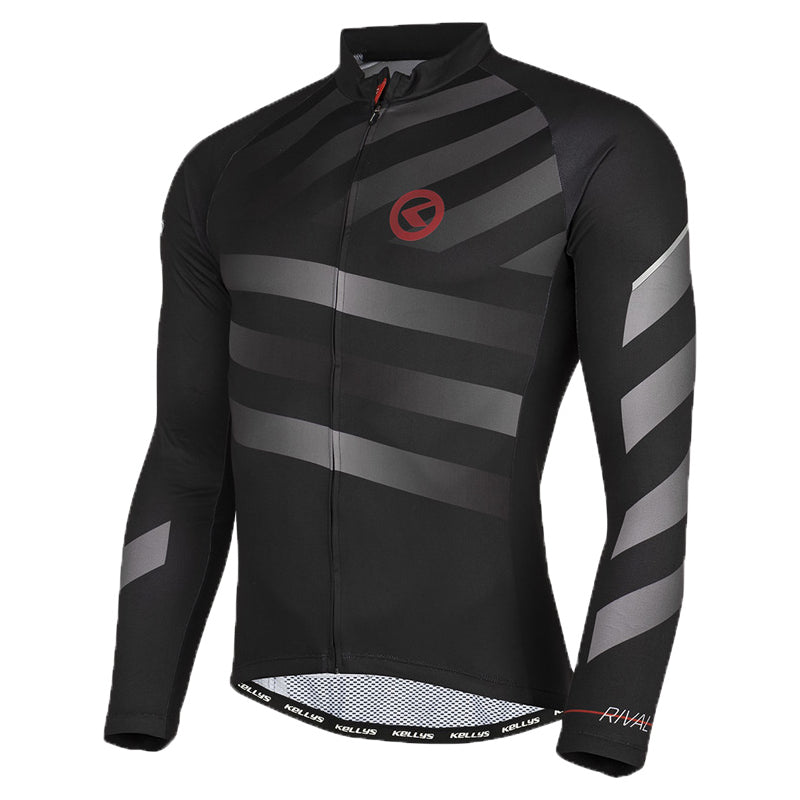 Maillot Manga Larga Kellys Rival Negro-Gris T.s