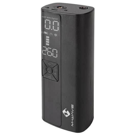M-Wave Mini Compresor Electrico con Bateria 150psi-10 Bar para Coche-Moto-Bici-Balones - M-WAVE | ARS Bike Parts