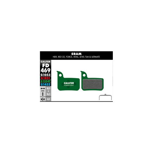 Pastillas Fd Verde Road Sram Red 22-Force-Riva Gal