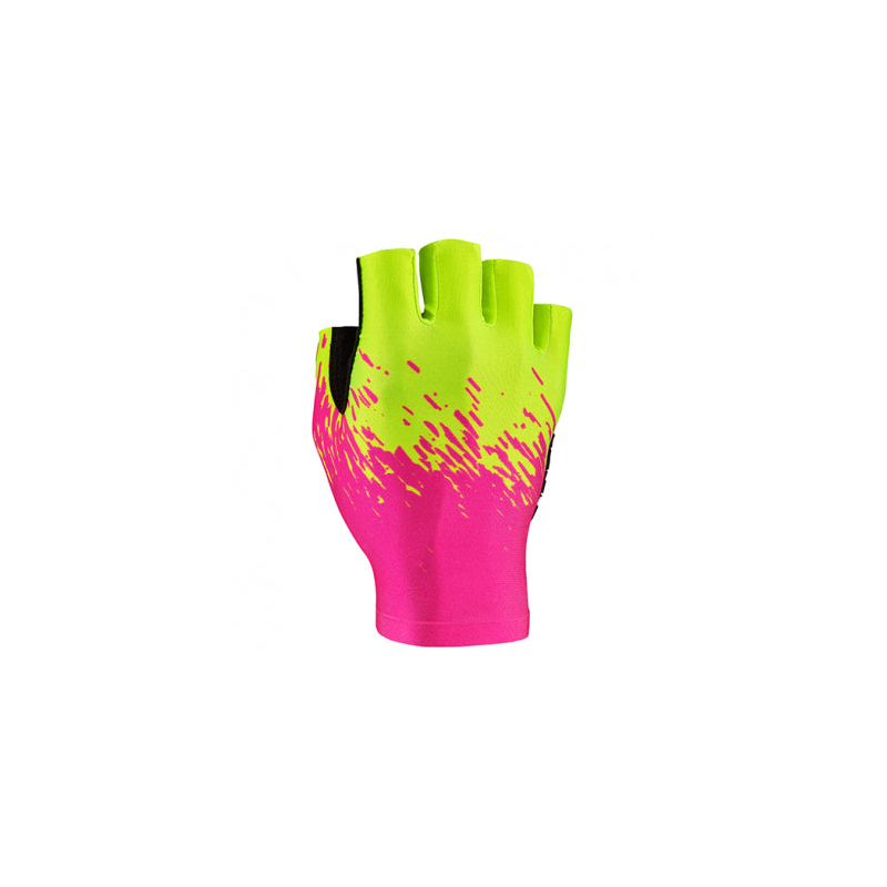 Guantes Cortos Supag Rosa-Amarillo Neon T.XL *