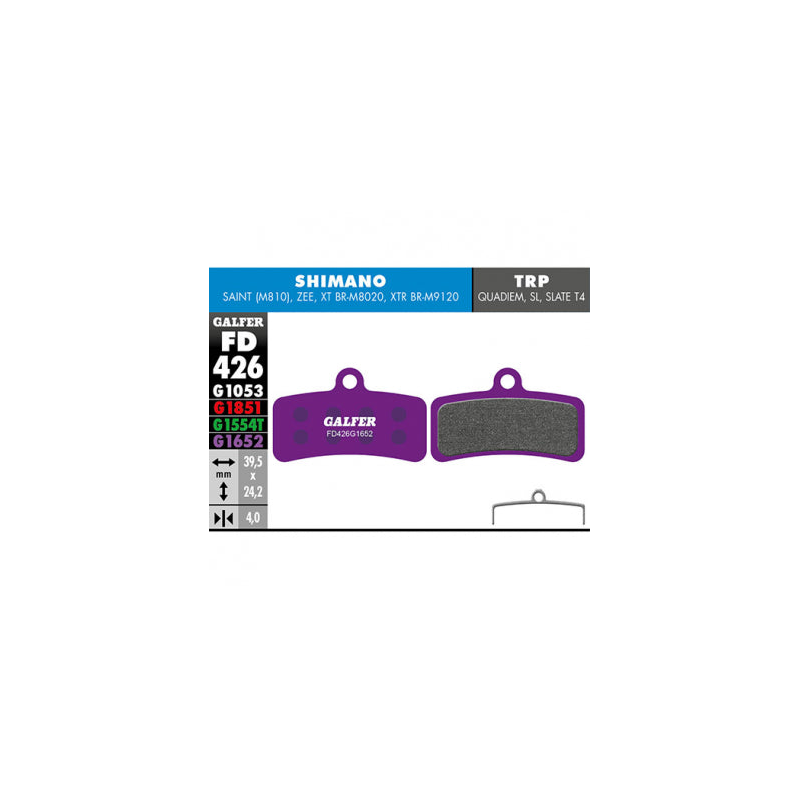 Pastillas Fd E-Bike Shimano Saint-Zee 4 P Galfer