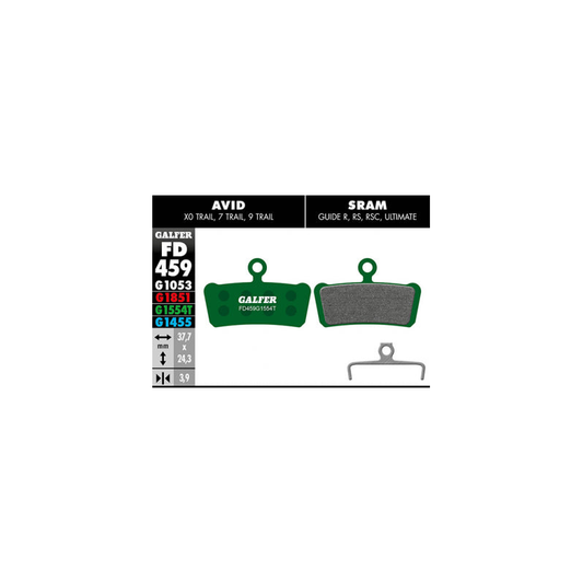 Pastillas Fd Verde Avid X0 Trail,7t,9t, Sram Guide