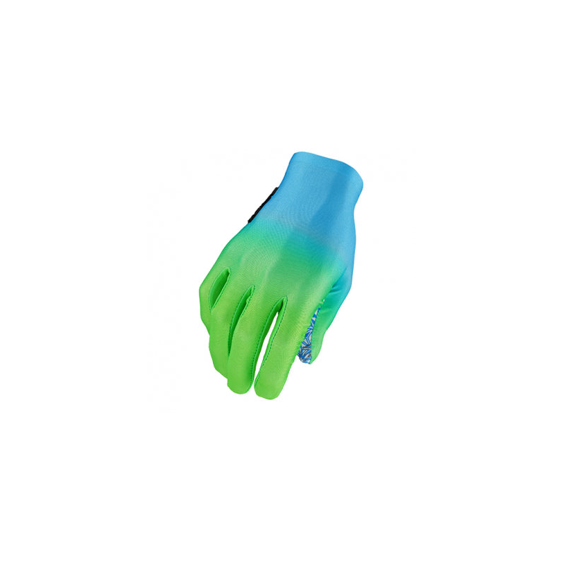 Guantes Largos Supag Azul-Verde Neon Grad. S *