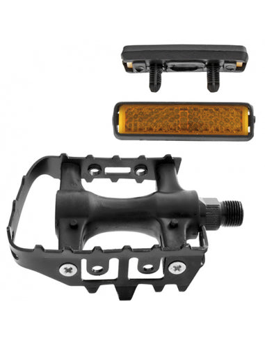 Par Pedales Acero/nylon MTB Negro 9/16 - VARIOS | ARS Bike Parts