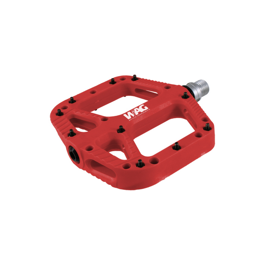 Par Pedales Plataforma Resina 9-16 Rojos WAG