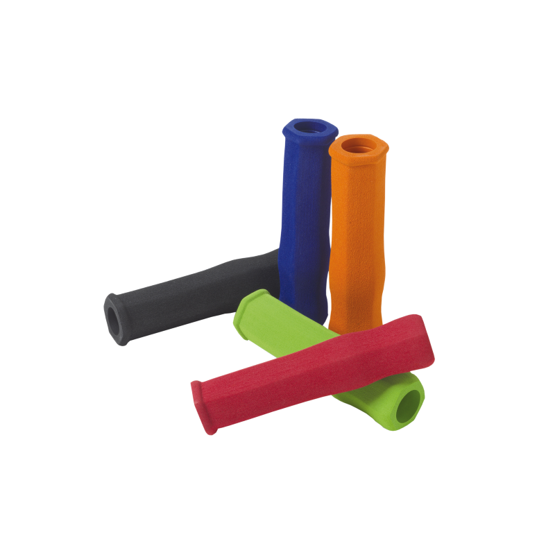 Par Puños Hexagonales Neopreno, 125mm Rojo WAG - WAG | ARS Bike Parts