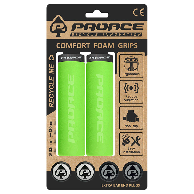 Par Puños Proace Comfort Foam (lock On) Verde - PROACE | ARS Bike Parts