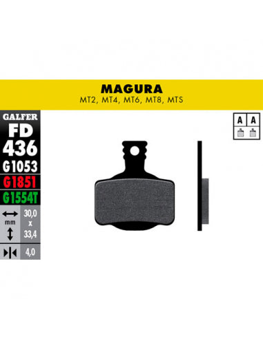 GALFER Bike Pastillas Fd Adv mt2, mt4, mt6, mt8 GALFER - GALFER BIKE | ARS Bike Parts