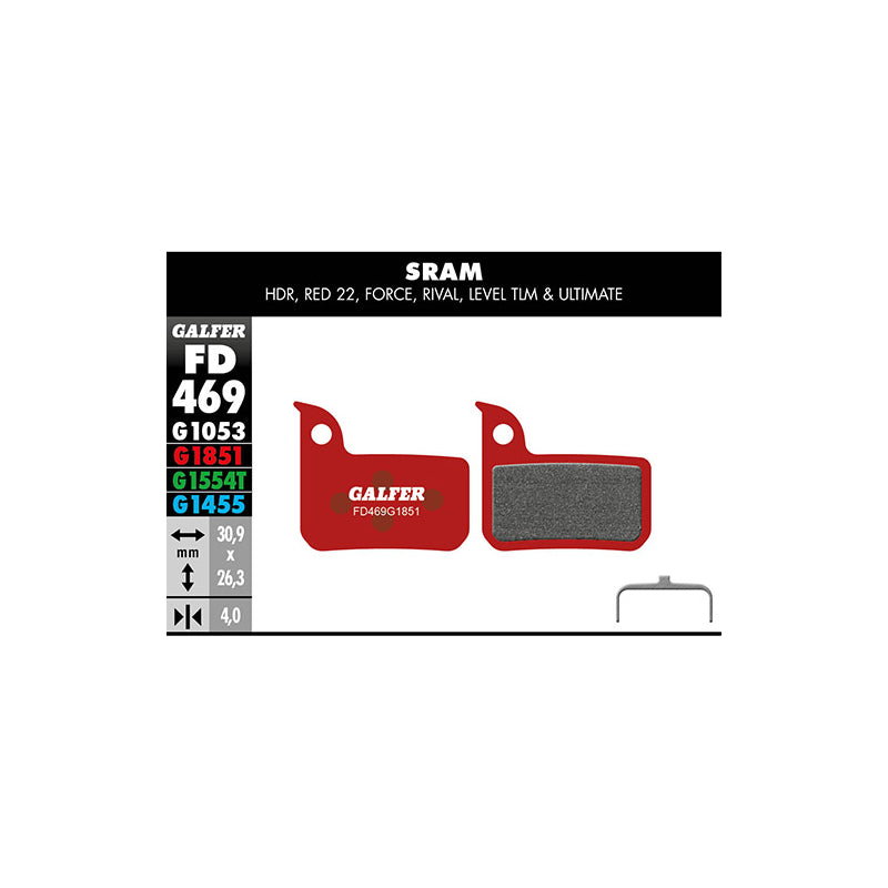 GALFER Bike Pastillas Fd Adv SRAM Red 22-level GALFER - GALFER BIKE | ARS Bike Parts