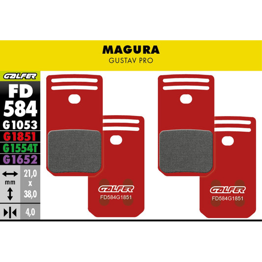 Pastillas Fd Advance Magura Gustav Pro Galfer