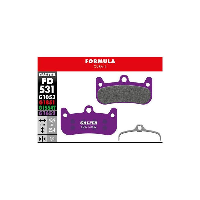 GALFER Bike Pastillas Fd E-BIKE Formula Cura 4