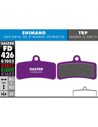 GALFER Bike Pastillas Fd E-BIKE SHIMANO Saint-Zee 4 P GALFER - GALFER BIKE | ARS Bike Parts