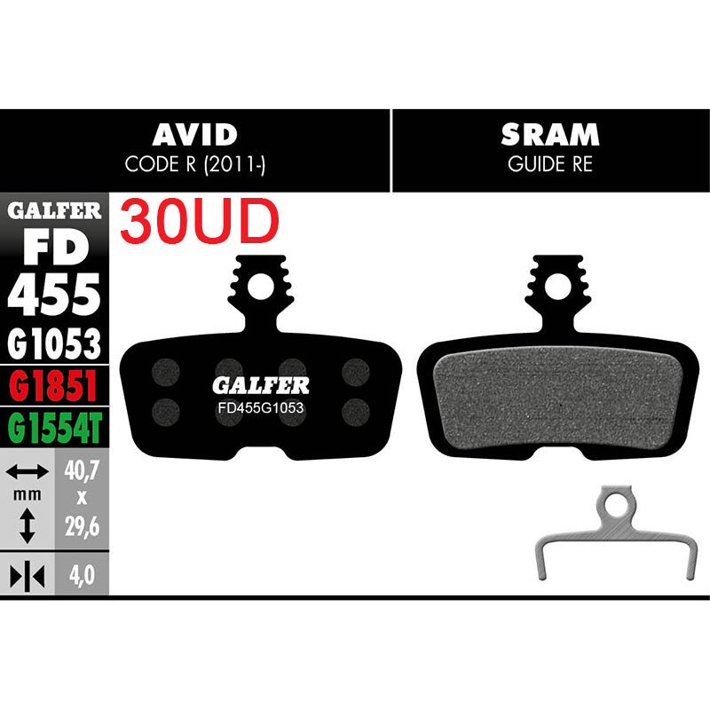 Pastillas Fd (pack 30 Pares) Fd455 G1053 Galfer
