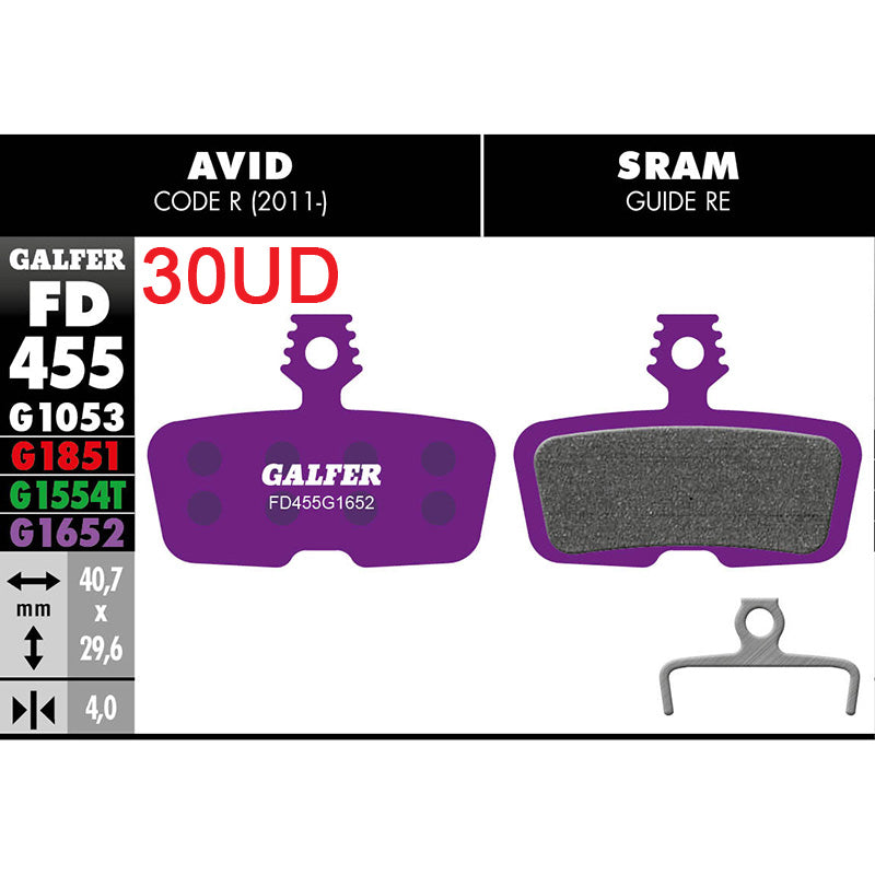 Pastillas Fd (pack 30 Pares) Fd455 G1652 Galfer