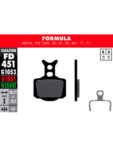 GALFER Bike Pastillas Fd Std Formula Mega,the one,r1 GALFER - GALFER BIKE | ARS Bike Parts