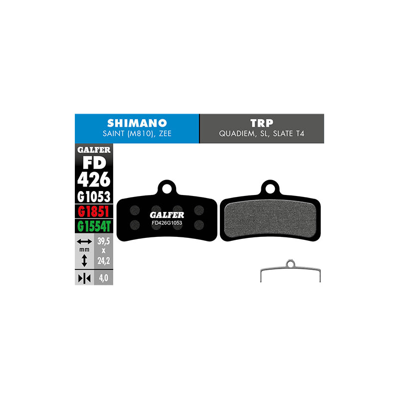 GALFER Bike Pastillas Fd Std SHIMANO Saint Zee 4 P GALFER - GALFER BIKE | ARS Bike Parts