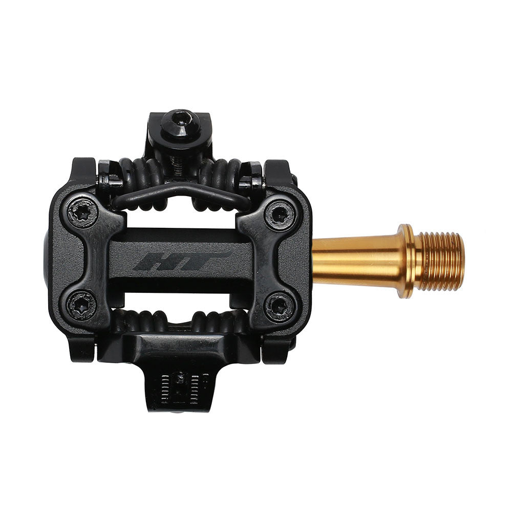 Pedales Cross Country HT M1 Eje Titanio (stealth Black)