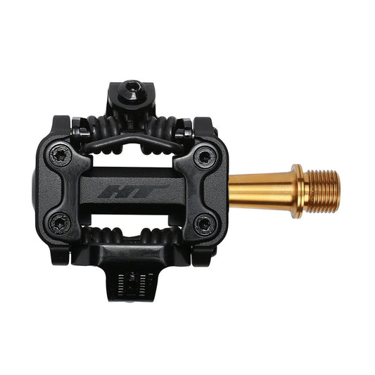 Pedales Cross Country HT M1 Eje Titanio (stealth Black)