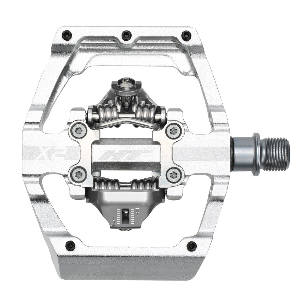 Pedales Descenso HT X2 (plata)