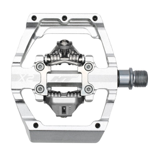 Pedales Descenso HT X2 (plata)