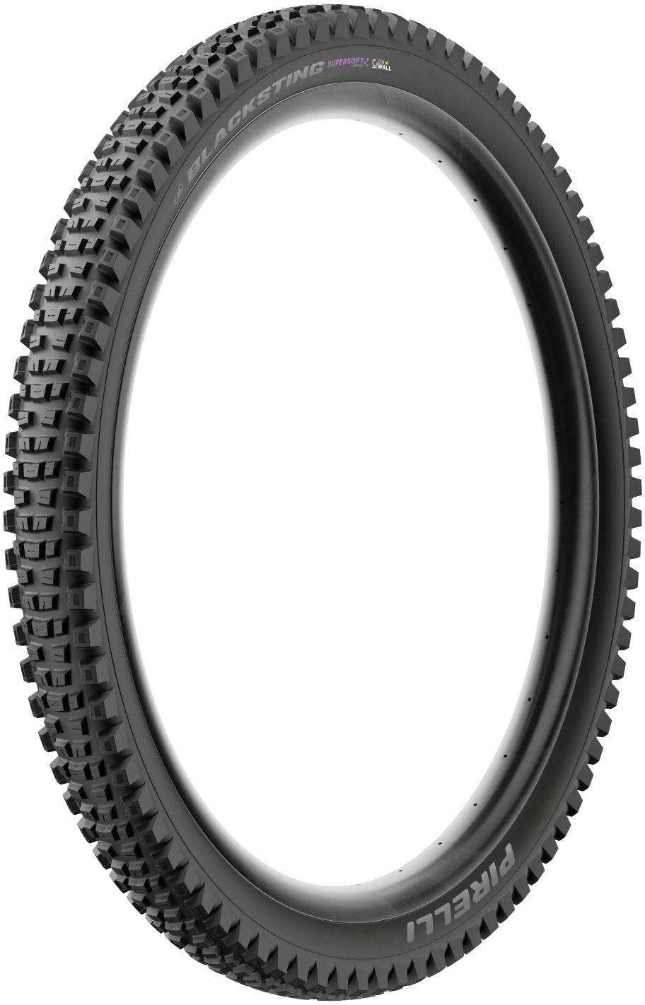 Cubierta Pirelli Scorpion Blacksting 27,5 X 2.4, Dhwall+, 60 X 2 Tpi, Tl Supersoft, Plata