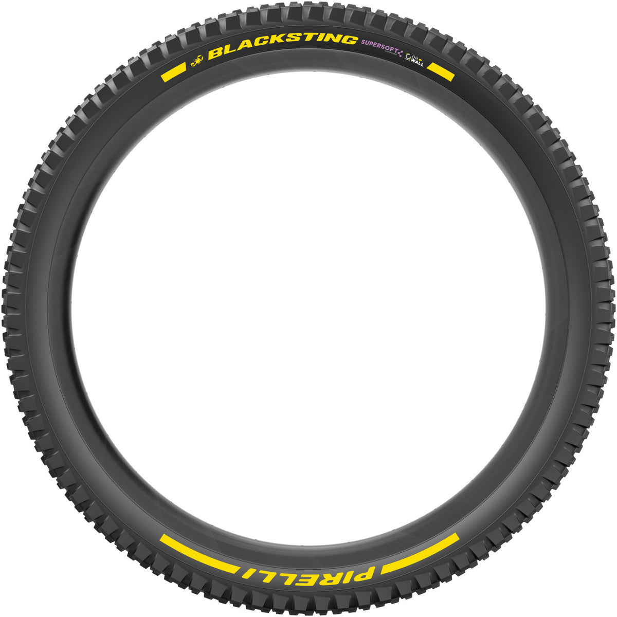 Cubierta Pirelli Scorpion Blacksting 27,5 X 2.4, Dhwall+, 60 X 2 Tpi, Tl Supersoft, Plata