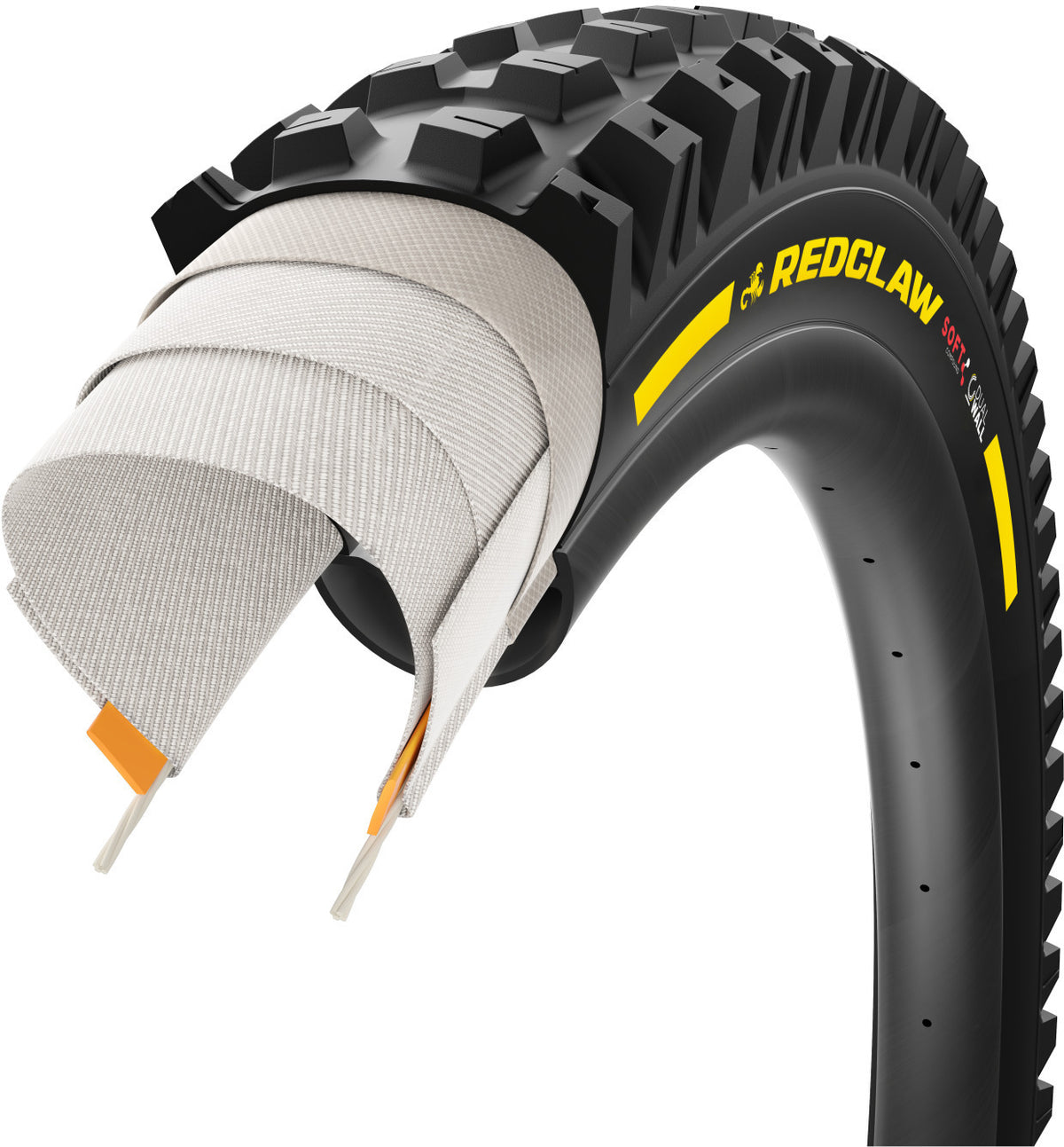 Cubierta Pirelli Scorpion Red Claw 29 X 2.4, Dhwall+, 60 X 2 Tpi, TLR Supersoft, Plateado