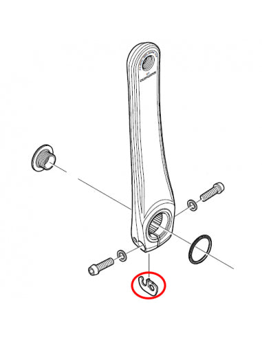 SHIMANO Placa Seguridad Biela Izquierda Carretera - SHIMANO | ARS Bike Parts