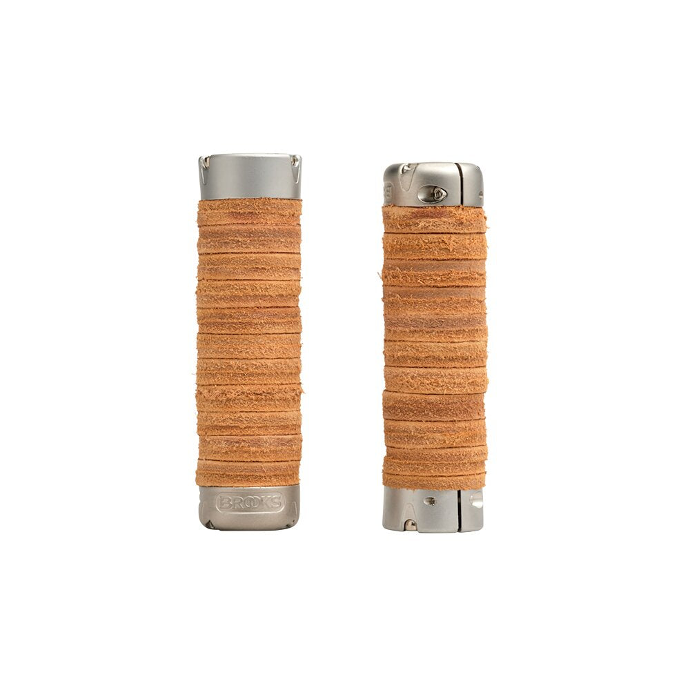 Puños Piel Brooks Plump (miel)