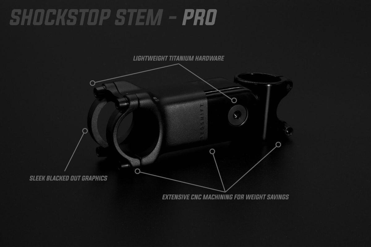 Redshift Stem Shockstop Pro, 80 Mm 1 1/8", 6° Black