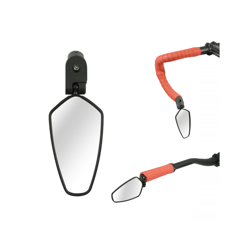 Retrovisor Race con Tornillo Expansor Negro WAG - WAG | ARS Bike Parts