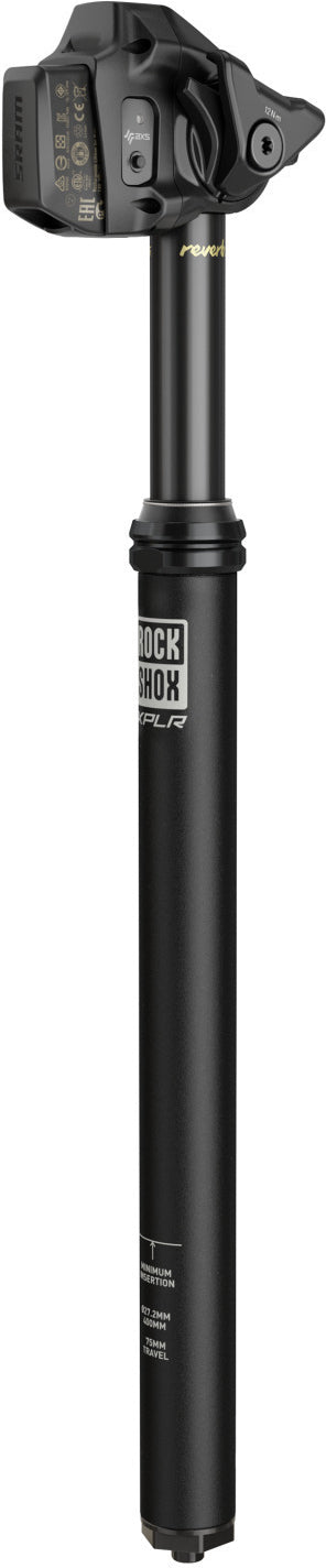 Tija De Sillín Rockshox Reverb Xplr Axs 27,2 Mm De Diámetro, 400 Mm De Longitud, 75 Mm De Recorrido Incl. Batería Y Cargador