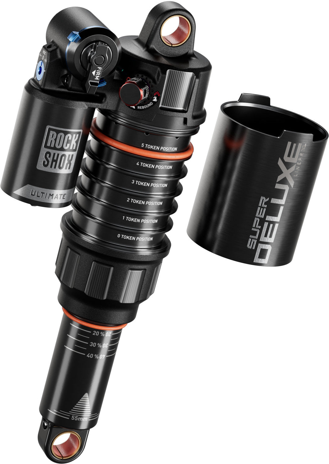 Rockshox Super Deluxe Ultimate Rc2t D1 230x65, Linear Air Reb55/Comp34 Standard/Standard