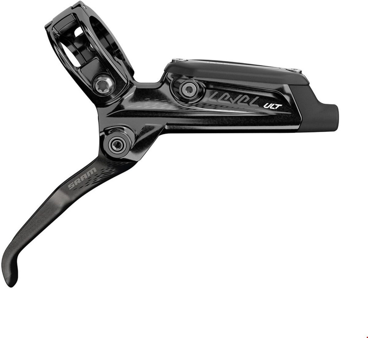 Freno Level Ultimate negro anodizado delantero latiguillo 950 mm con tornillería de titanio