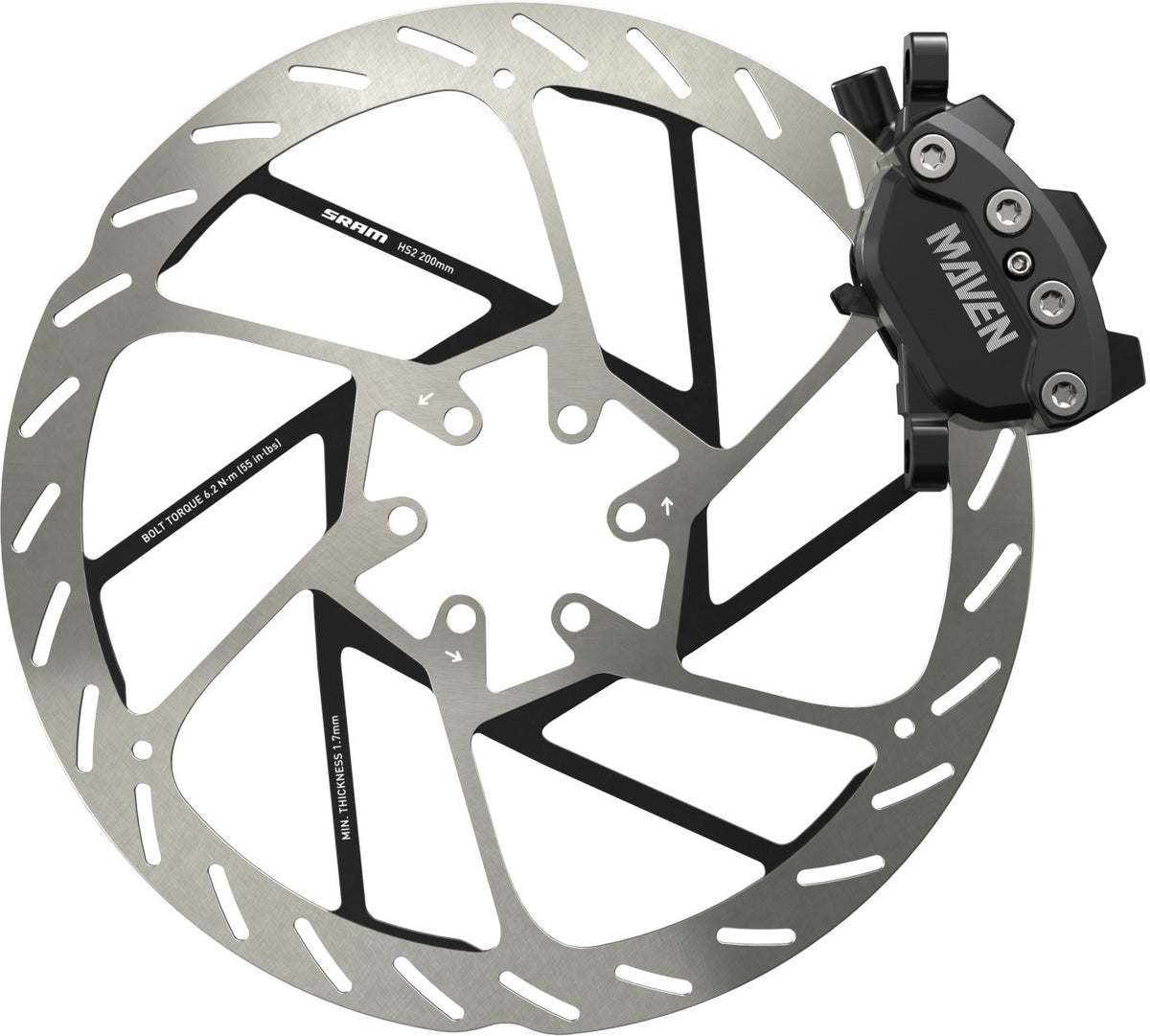 Sram Bremse Maven Base - Vorne Schwarz, 950mm Leitung Ohne Rotor / Adapter