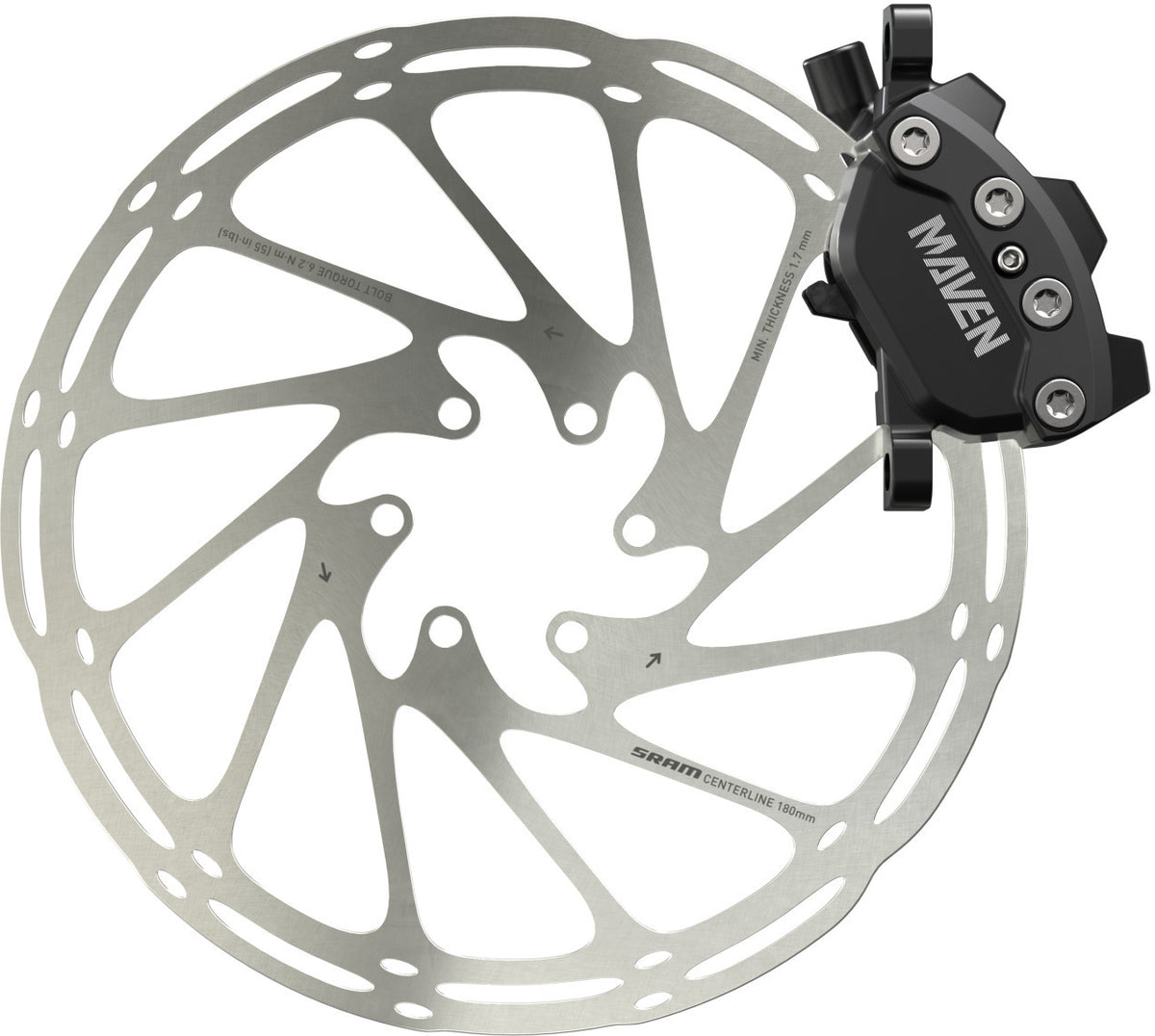 Sram Bremse Maven Base - Vorne Schwarz, 950mm Leitung Ohne Rotor / Adapter