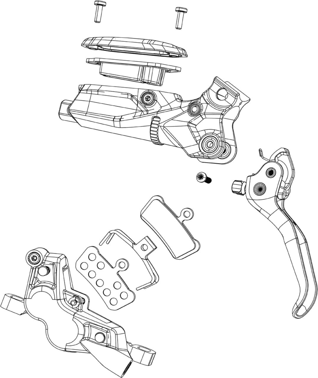 Caliper Fm Assy Red Axs Frt/Rear Grey