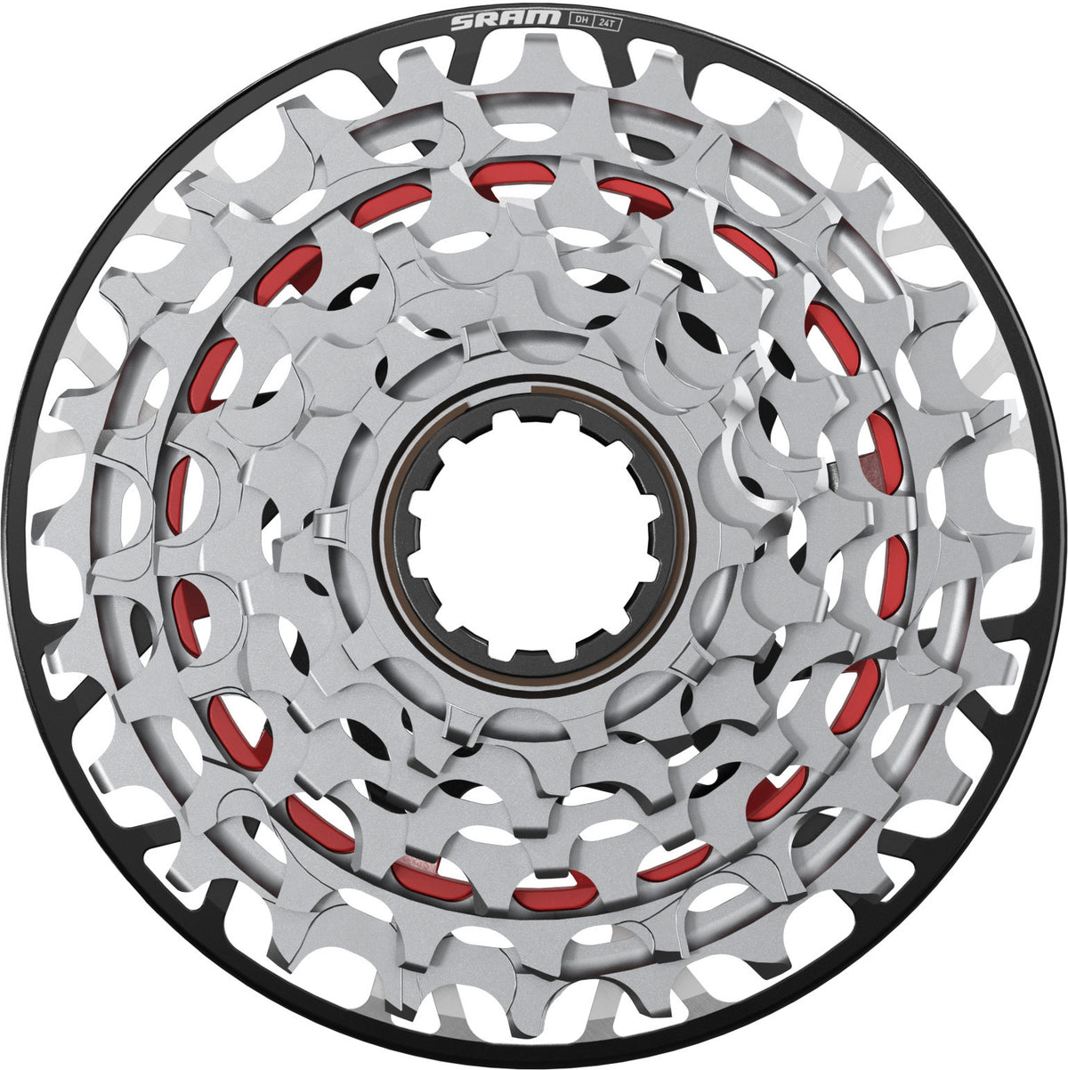 Cassette SRAM XX DH XS-797 Transmission 10-24D, 7 velocidades XD