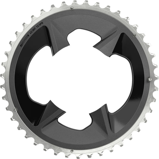 Plato SRAM Road Force 43T BCD: 94mm, Alum., Gris, 12 velocidades, X-Sync
