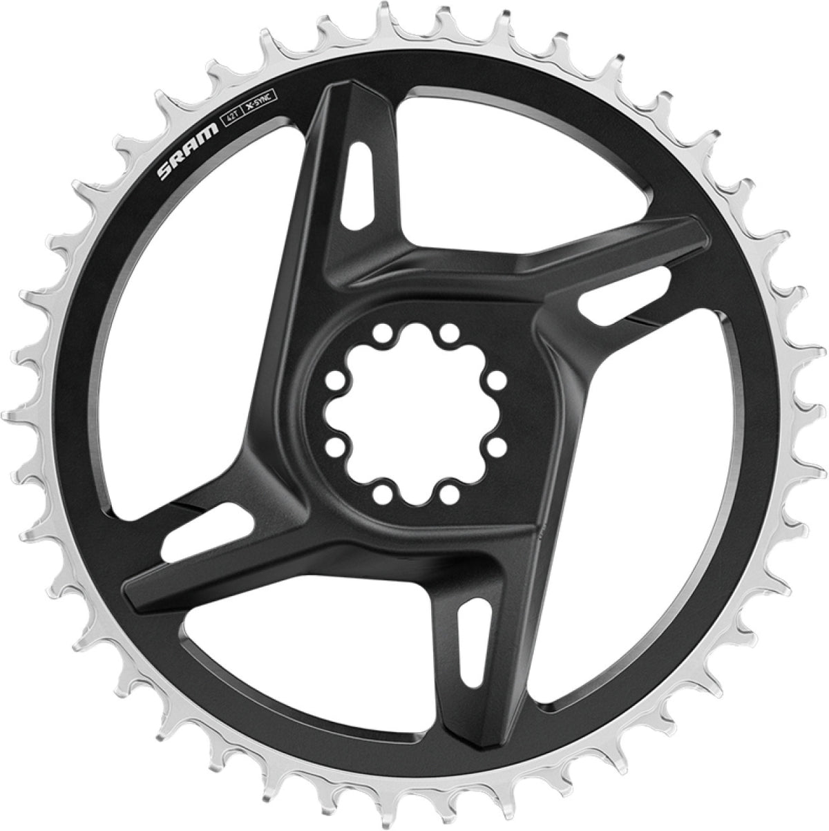 Plato Sram Road Red Axs My25 48t, Direct Mount, Aluminio, Negro-Plateado, 12 Velocidades, Aero