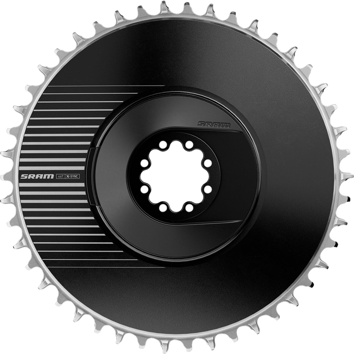 Plato Sram Road Red Axs My25 48t, Direct Mount, Aluminio, Negro-Plateado, 12 Velocidades, Aero