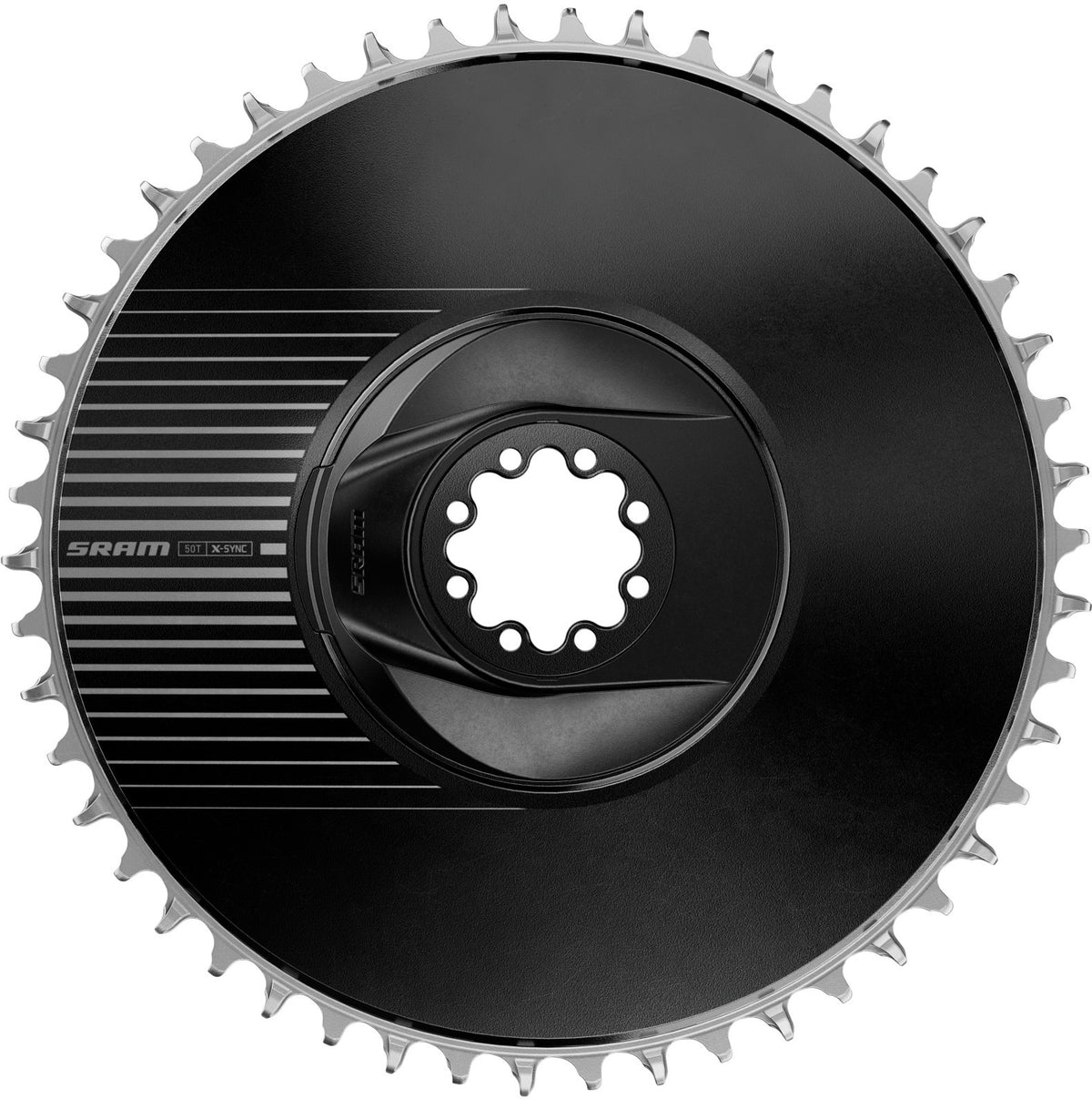 Plato Sram Road Red Axs My25 48t, Direct Mount, Aluminio, Negro-Plateado, 12 Velocidades, Aero