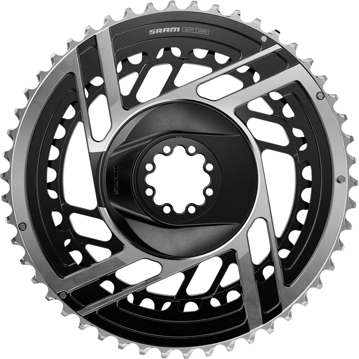 Juego De Platos Sram Road Red Axs My25 46-33t, Direct Mount, Aluminio, Negro-Plateado, 12 Velocidades